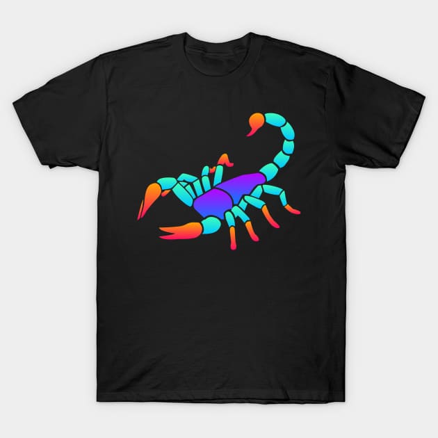 Trippy Psychedelic Rave Scorpion T-Shirt by MeatMan